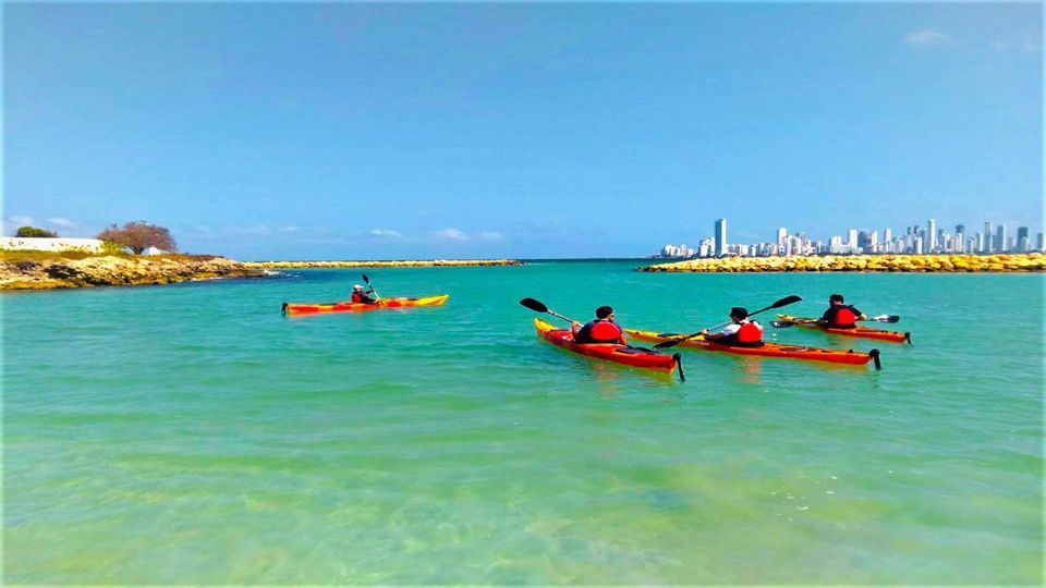 Kayak in Punta Arena: Castillogrande to Tierra Bomba foto 5